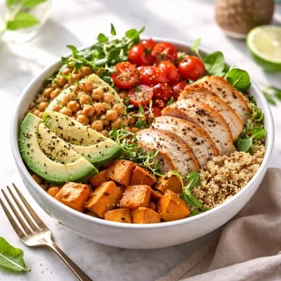 Home paleo healthy protein power bowl recipe