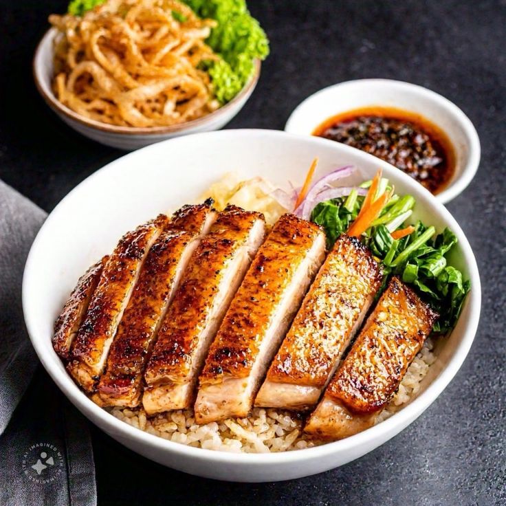 recipe of grilled chicken rice bowl
